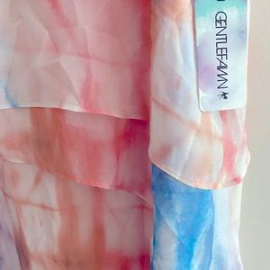 Gentle fawn light pastel multi tiered dress-